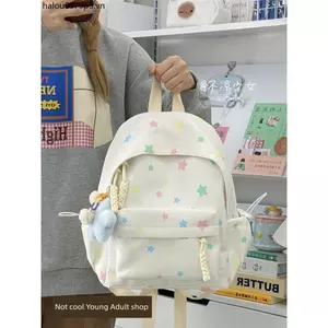 Ngôi Sao Dễ Thương Nhẹ Schoolbag Nữ Sinh Nhỏ Tươi Đơn Giản Phù Hợp Với Ba Lô Mini Mori Girl Ba Lô Nhỏ