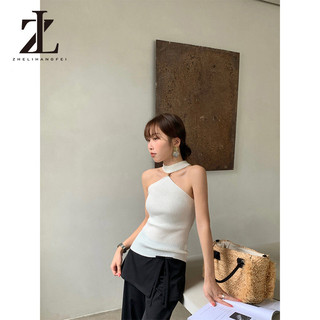 ZHELIHANGFEI Áo Khoác Vest Form Slim-Fit Dệt Kim Phong Cách Mỹ
