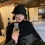 Mũ Phong Cách Con Gái Retro Pháp Extravagant Mũ Nữ Nơ Tính Khí Mũ Xô Phong Cách Hepburn Mũ Top