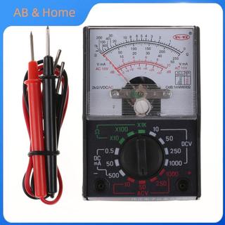ABQ DC / AC 1000V Vôn kế 250mA Ampe kế 1K Đồng hồ đo điện trở Analog Đồng hồ vạn năng VN