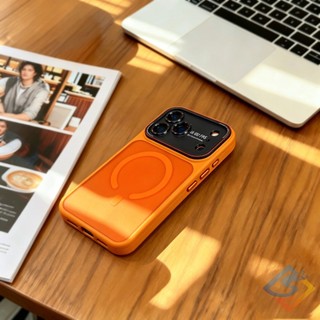 Ốp Điện Thoại Từ Tính Mờ Sang Trọng Cho iPhone 17 Pro Max 14 15 16 Pro Max Vỏ Mờ Có Bảo Vệ Ống Kính Kim Loại Vỏ Chống Sốc