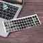 Chữ Trắng Tiếng Ả Rập Miếng Dán Bàn Phím Tiếng Anh Decal Đen Cho Laptop PC