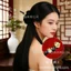Tuyết Mận Kẹp Tóc Gỗ Mun - Cá Tính Cho Hanfu Cổ Trang Phục