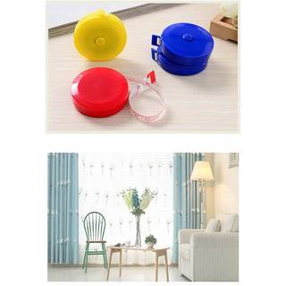 Thước dây 150cm có thể thu vào, cm/inch, mini