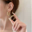 Bạc 925 Thiết Kế Xoắn Rỗng Lưới Vòng Bông Tai Cấp Bông Tai Niche Tính Khí Nhẹ Bông Tai Sang Trọng 26.4.16