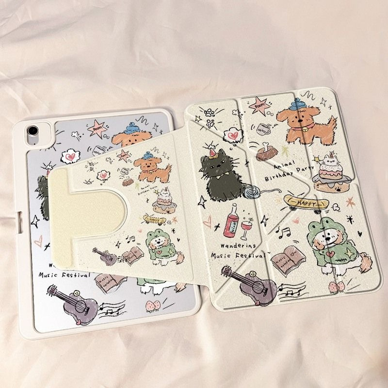 Ốp Bảo Vệ Cho iPad Air6 / Air7 / Air8M2 / M3 Air4 / 5 gen11 A16 Thế Hệ Thứ 10 2026 Gen12Gen7 Gen8 Gen9 Mini6 / 7 air11 / 13inch A17 Pro pro122.9 M4 / M5 Xoay ốp Máy Tính Bảng