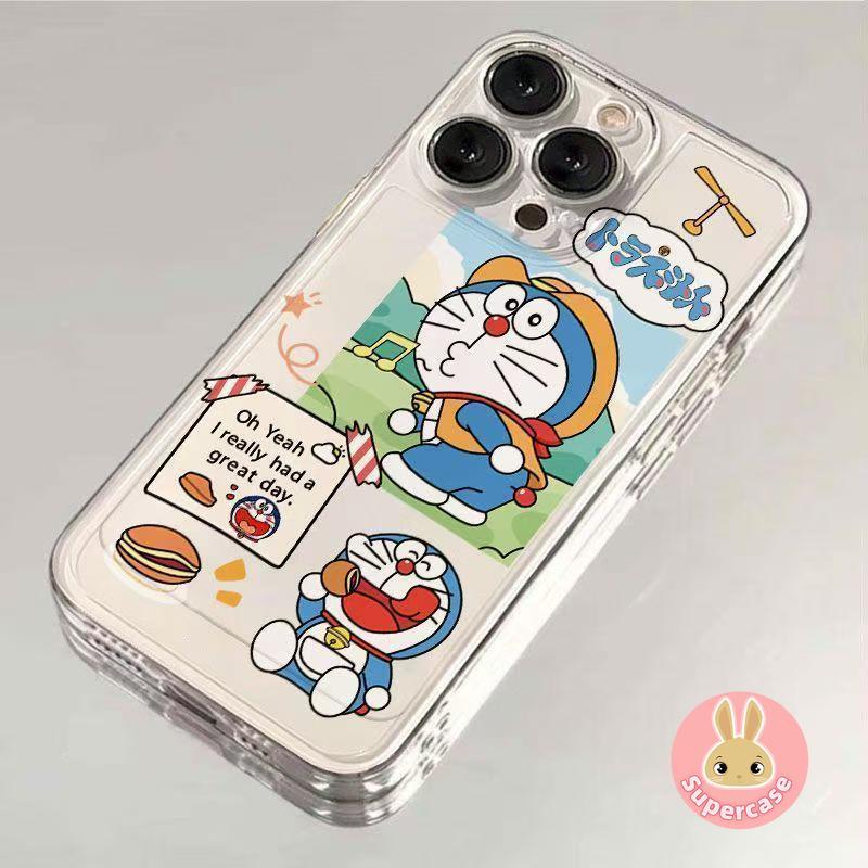 Ốp Điện Thoại Doremon Dễ Thương Cho Redmi Note 15 14 13 Pro Plus 12 Turbo 11 Pro Plus 11E 11 SE 11T Pro Plus 11S 4G 5G Vỏ Hoạt Hình Dorayaki Cowboy Ốp Lưng Mềm