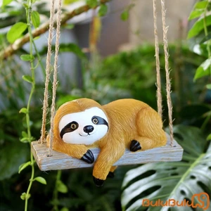 Tượng điêu khắc sân vườn bằng nhựa treo dễ thương Động vật Tượng ngoài trời Sân điêu khắc để trang trí sân cỏ trên cây