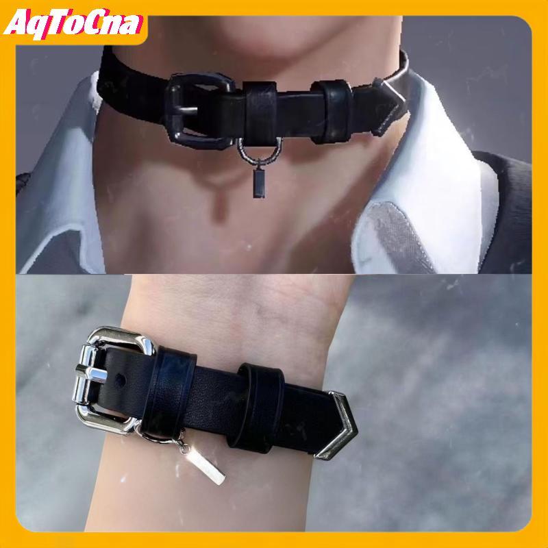 Mặt dây chuyền và vòng tay cosplay PU, phù hợp cho nam nữ, trang sức dự tiệc từ AqToCna