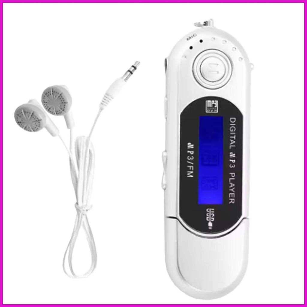 Máy nghe nhạc MP3 Chạy bằng pin Máy nghe nhạc USB di động MP3 có màn hình hiển thị để ghi âm nhà bếp lyuvn
