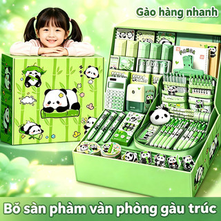 Set quà tặng 1/6 cho bé bộ văn phòng phẩm đồ dùng học tập dễ thương hộp quà hoạt hình trọn bộ tiện