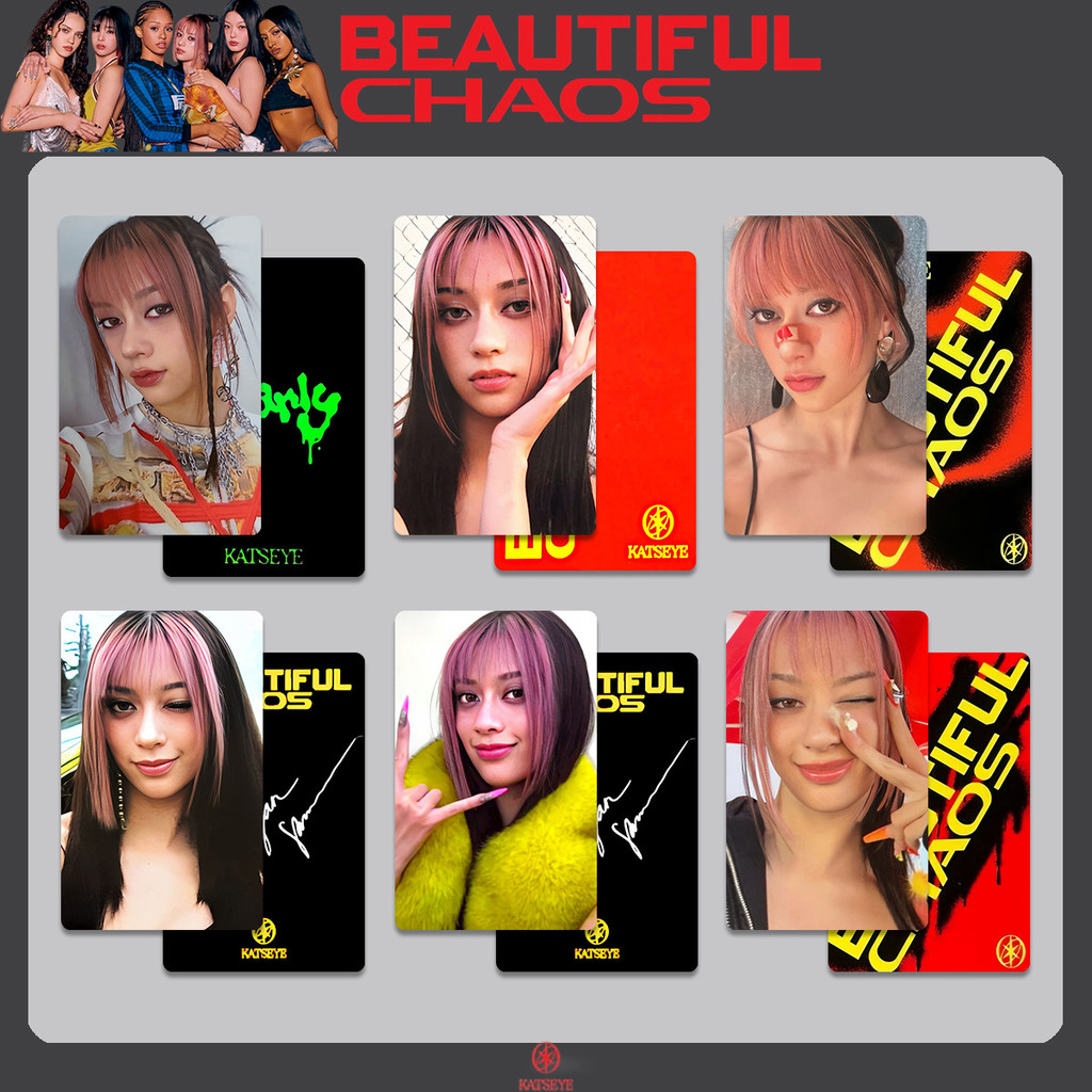 KATSEYE Nữ Mắt Hàng Hóa Photocard Thẻ Ngẫu Nhiên ĐẸP CHAOS Photocard Đặc Biệt TOUCH Photocard 2025.12.17