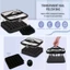 Túi lưu trữ sơn móng tay GUSTAVA, Dụng cụ sắp xếp sơn móng tay PVC dung tích lớn, cầm tay cầm tay 36 chai Túi đựng mỹ phẩm Dụng cụ làm móng tay