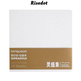 RISEDOT 58 Tờ Sách Sơn, Đồ Dùng Nghệ Thuật Sách Phác Thảo Giấy Dày, Di Động Chất Lượng Cao Ghi Cảm Hứng Cảm Hứng Sách Trống
