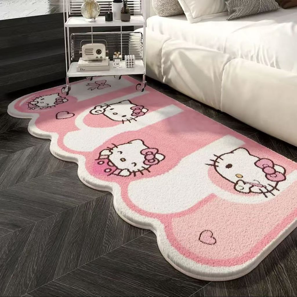 Hoạt Hình Cashmere Thảm Sang Trọng Phòng Ngủ Dải Dài Thảm Phòng Khách Dễ Thương Sofa Thảm Trải Sàn Chống Bụi Bẩn