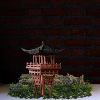 Tượng Pavilion Trung Quốc thu nhỏ, Môi trường vi mô, Gian hàng thu nhỏ của Trung Quốc