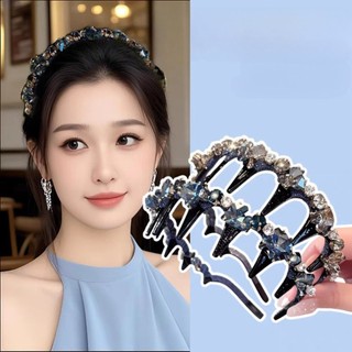 Băng đô có răng cưa kim cương lấp lánh, thời trang và chống trượt