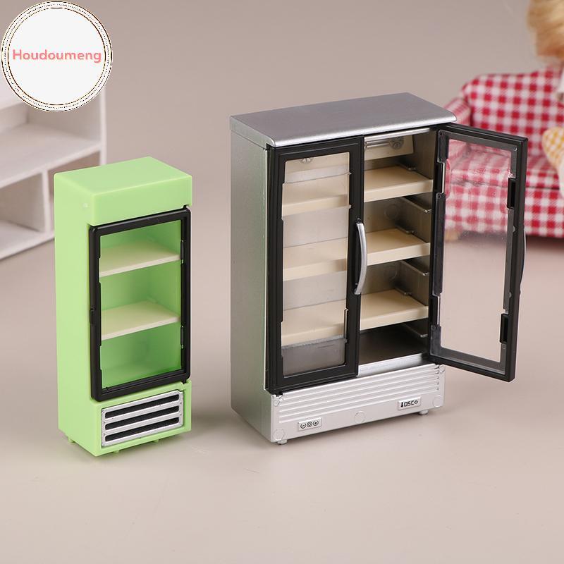 Houdou 1 / 12 Nhà Búp Bê Mô Phỏng Tủ Lạnh Tủ Đông Mô Hình Nhà Búp Bê Nội Thất Phụ Kiện Búp Bê Trang Trí Nhà Đồ Chơi VN