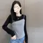 Mới Thu Đông - Áo Thun Dài Tay Da Beo Phong Cách Hàn Quốc, FitSlim