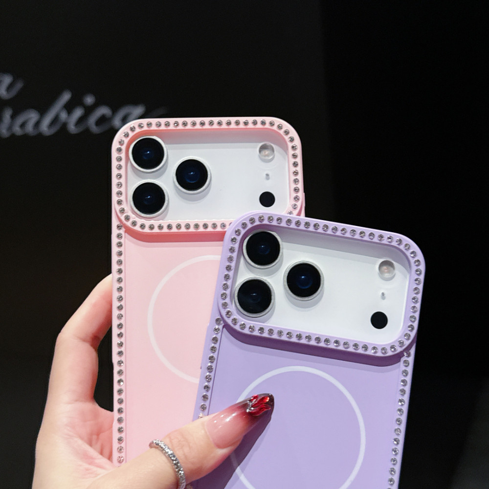 Ốp điện thoại từ tính đầy màu sắc tỏa sáng cho iPhone 17 16 15 14 13 12 11 Pro Max 17 Air 16 15 14 Plus Vỏ đơn giản thời trang chống rơi