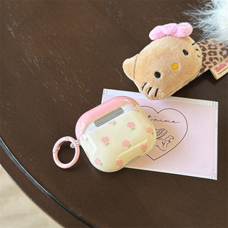 Hoa hồng cho AirPods 1 / 2 3 Pro Pro2 pro3 Airpod4 Bộ tai nghe Vỏ bảo vệ Bluetooth không dây AirPods Pro i3 i4 pro3 Vỏ bảo vệ tai nghe