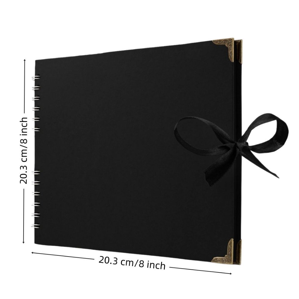 Album Sổ Lưu Niệm SMILE, Album Ảnh 8x8 inch 40 Trang, Giấy Kraft Lay-Flat Thiết Kế Album Bìa Cứng Kỷ Niệm Du Lịch