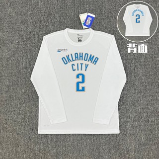 Bộ đồ tập bóng rổ Alexander American Casual của team Thunder với áo thun dài tay thể thao thoáng khí và khô nhanh