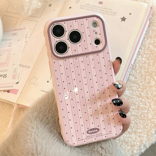 [Sheren] Ốp điện thoại màu nâu đỏ cổ điển Thích hợp cho i17 16 15 14 13 12 11 pro max Vỏ bảo vệ chống sốc