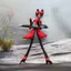 25cm Hazbin Khách sạn Anime Hình Alastor VEL Vox Niffty Búp bê sang trọng với khung dây xương Đồ chơi trẻ em Quà tặng sinh nhật