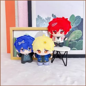 SY Link Click Lucas Charles Rin Búp bê cotton 10cm có kẹp tóc trên đầu đồ chơi sang trọng cho bé gái