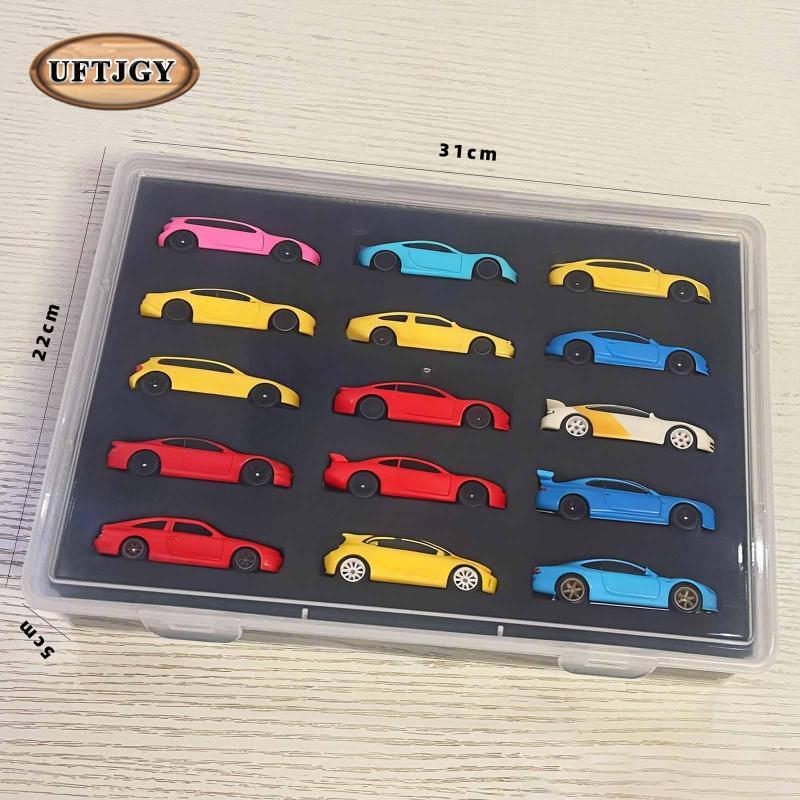 Hộp trưng bày thu nhỏ Đồ chơi Diecast Người tổ chức Xe lưu trữ Hộp trong suốt Trưng bày chống bụi Bộ sưu tập di động Thích hợp cho phòng ngủ Phòng khách Bookshe