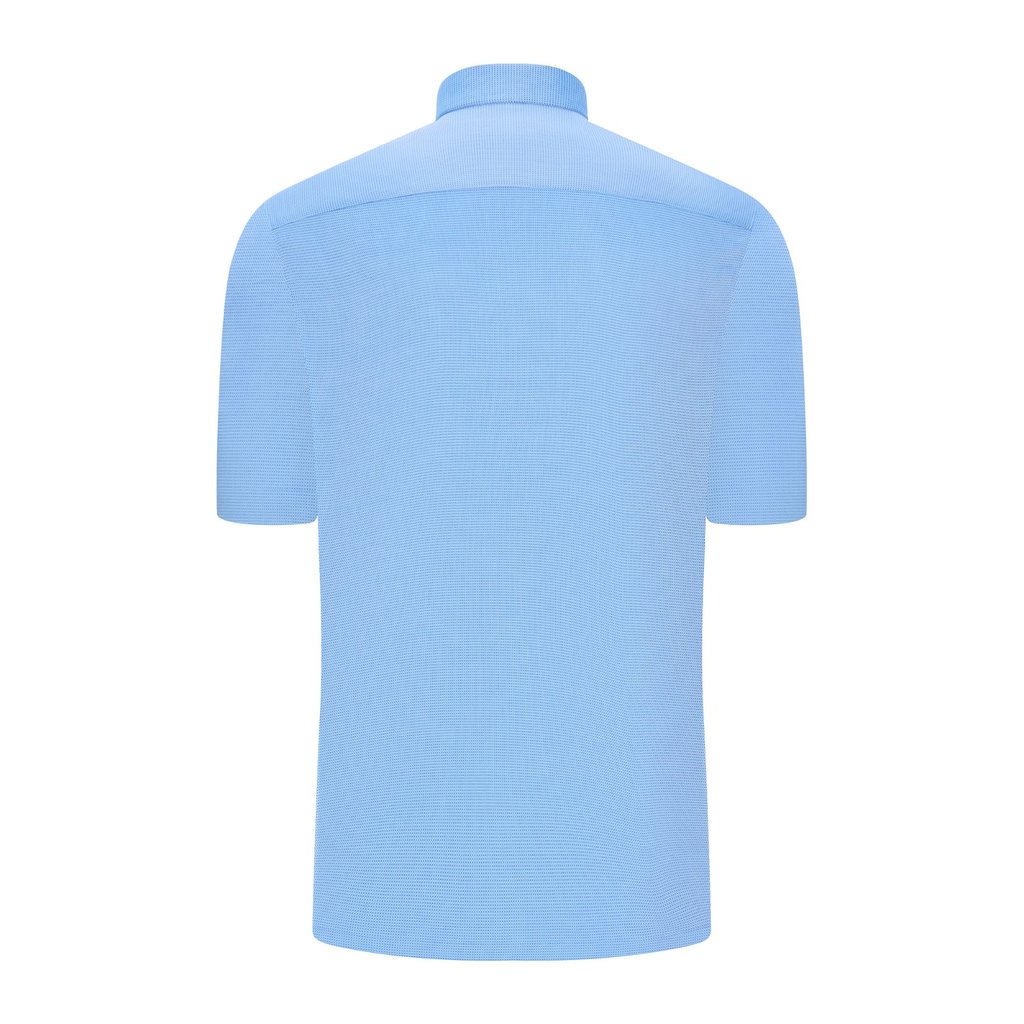 Áo sơ mi tay ngắn lai ngang SAN SCIARO vải Cotton form REGULAR SS00000054