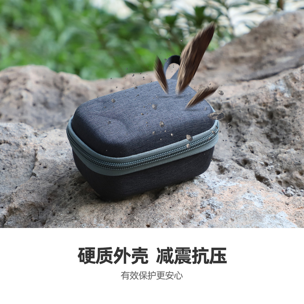 Sunnylife Thích Hợp Cho DJI Mic Mini Túi Bảo Quản Micro Không Dây Hộp Bảo Vệ Di Động Chống Sốc Phụ Kiện Chống Mài Mòn