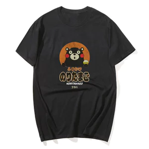 Kumamon Áo Thun 100% Cotton Cổ Tròn Tay Ngắn Phù Hợp Đi Biển, Nhiều Size Plus