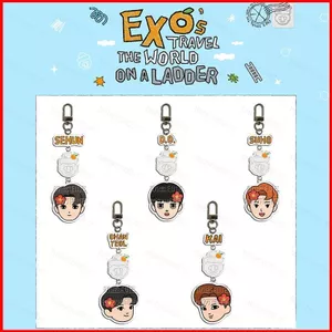 BH2 EXO KAI Acrylic Móc Khóa Du Lịch Thế Giới Trên Thang Mặt Dây Chuyền SUHO Túi Phụ Kiện Ngoại Vi Ngôi Sao HB2