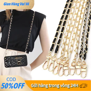 【48h】Dây xích túi xách dài 120cm chất liệu hợp kim chắc chắn, tải trọng tốt, lý tưởng cho DIY túi xách hàng ngày.