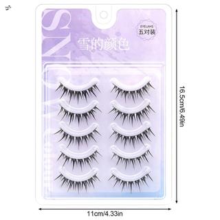 C Curl Thân Cứng Lông Mi Giả 5 Lớp Phong Cách Manga Airy Volume Fiber Mi