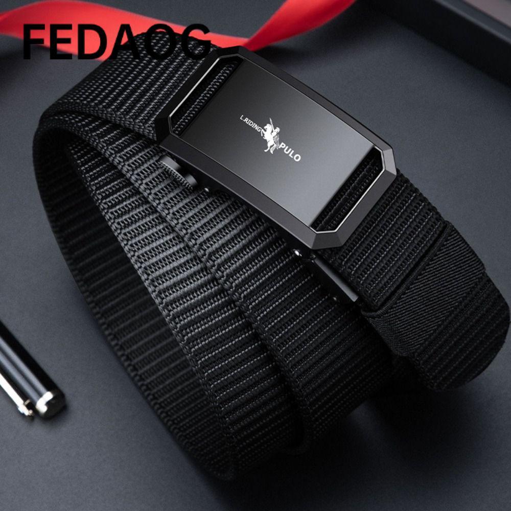 Thắt lưng FEDAOG Nylon phong cách hoang dã, khóa tự động - Thương hiệu sang trọng cho doanh nhân