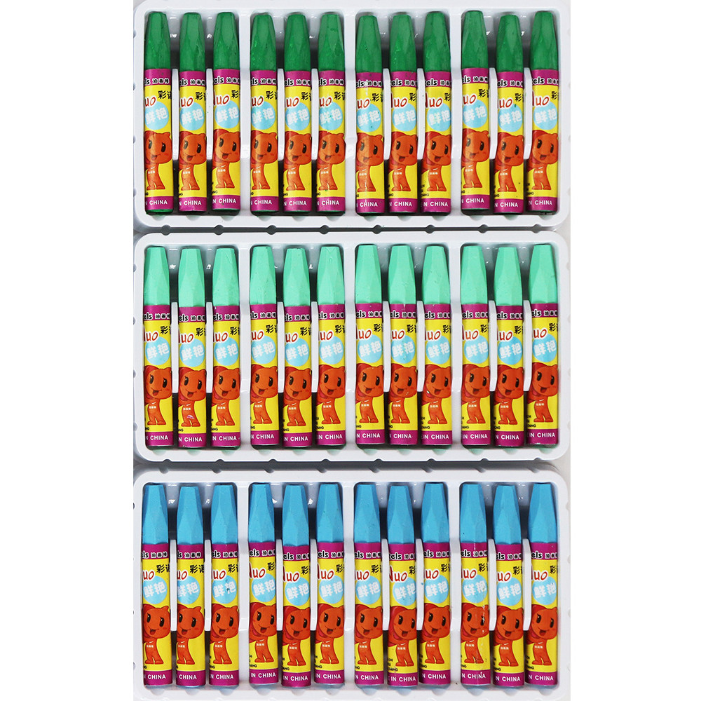 Đơn Sắc Dầu Pastel Hình Lục Giác Trẻ Em Tranh Crayon Tranh Nghệ Thuật 12 Chiếc / 2026.4.3