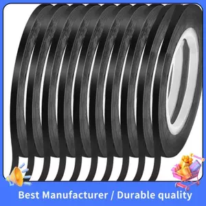 1 / 8 Băng Bảng Trắng Mỏng Bảng Trắng Dây Băng Pinstripe Khô Tẩy Nghệ Thuật Băng Điện
