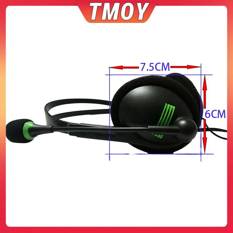 Tai nghe có dây TMOY 3,5mm Tai nghe đa năng có micrô Tai nghe khử tiếng ồn cho máy tính xách tay TMOY