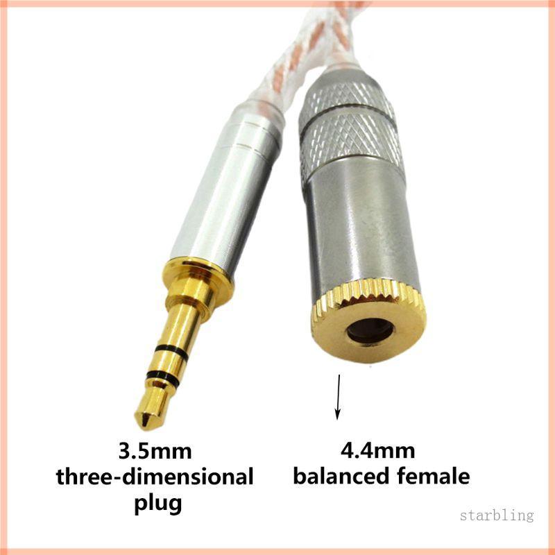Cáp chuyển đổi nam cân bằng HIFI 2 5mm chất lượng ngôi sao sang 4 4mm