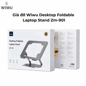 Giá Đỡ Kim Loại WIWU Desktop Foldable Laptop Stand ZM-901 -Chỉnh Góc Linh Hoạt, Gập Gọn Tiện Lợi Cho iPad, MacBok,Laptop