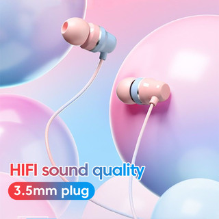 Tai nghe có dây Elough 3,5mm có Mic Hifi Bass Tai nghe nhét tai âm thanh nổi cho điện thoại thông minh Android