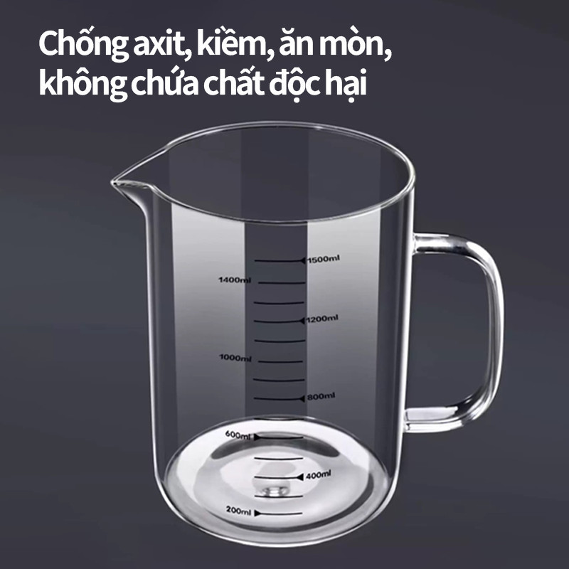 Ca Lọc Dầu Ăn Thủy Tinh Borosilicate - Bình Lọc Dầu Nắp Inox 304, Dung Tích 800-1300ml, Lọc Cặn Tiện Lợi