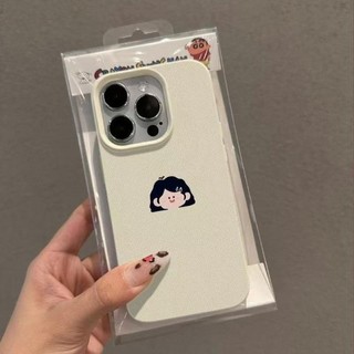 DànhCho IPhone 17 16 15 14 13 12 1 ProMax XS Max 7 8 Plus Dễ thương cặp vợ chồng điện thoại trường hợp da vân trường hợp