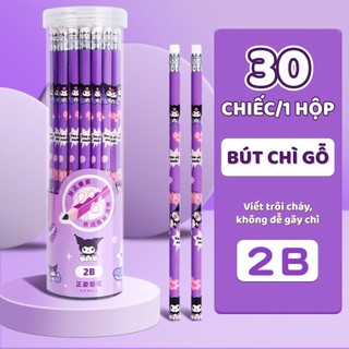 Hộp 30 Bút Chì Gỗ HB Hình Hoạt Hình – Bút Chì Học Sinh Nét Đậm Mịn, Dễ Tẩy, An Toàn Cho Bé Tập Viết Vẽ