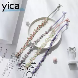 Dây đeo áo ngực hoa YICA, co giãn, điều chỉnh dễ dàng, chất liệu polyester mềm mại chống trơn trượt, phù hợp cho tiệc cưới
