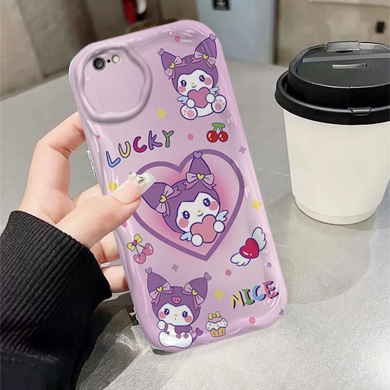 Ốp Silicon Hoạt Hình Cho iPhone 6 6S 6 Plus 6S Plus 7 8 Plus SE 2020 3D TPU Mềm Sanrio Kuromi Cặp Đôi My Melody Vỏ Điện Thoại Chống Sốc
