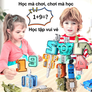 【BabyJoy】Đồ chơi lắp ráp robot biến hình ô tô,ba kiểu hợp thể sáng tạo,quà sinh nhật cho bé,Đồ chơi lắp ráp giáo dục